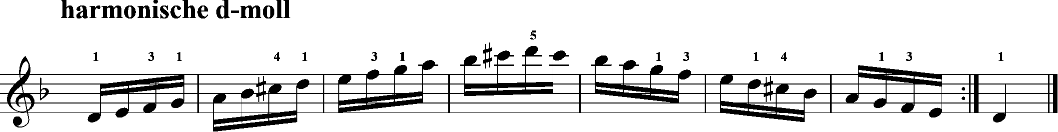 akkordeon, harmonische d-moll, skalen, hanon